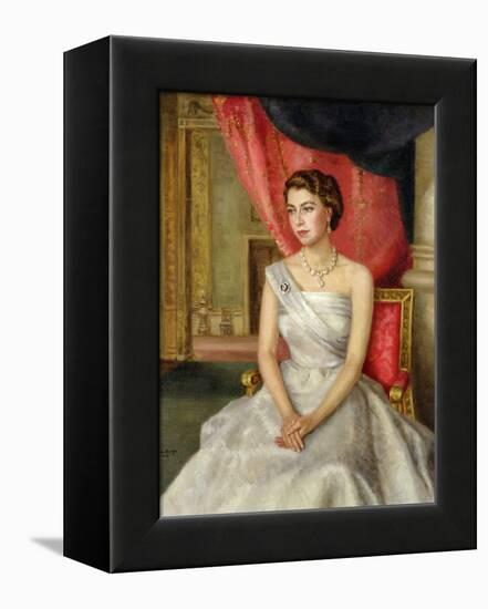 Queen Elizabeth II-Lydia de Burgh-Framed Premier Image Canvas