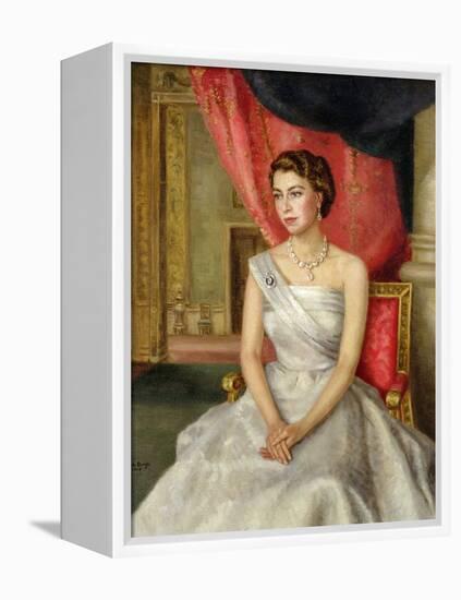 Queen Elizabeth II-Lydia de Burgh-Framed Premier Image Canvas