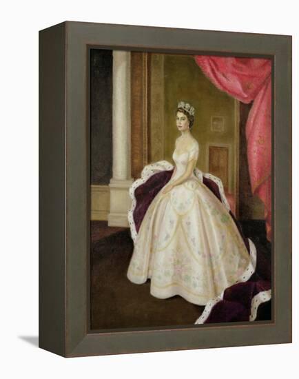 Queen Elizabeth II-Lydia de Burgh-Framed Premier Image Canvas