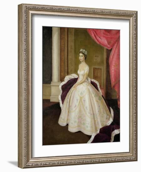 Queen Elizabeth II-Lydia de Burgh-Framed Giclee Print