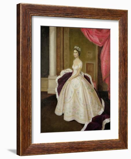 Queen Elizabeth II-Lydia de Burgh-Framed Giclee Print