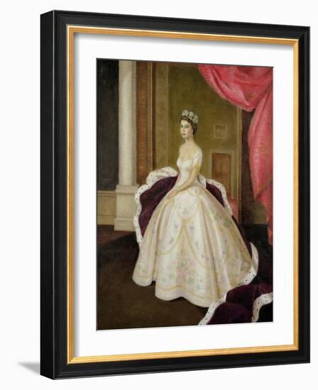 Queen Elizabeth II-Lydia de Burgh-Framed Giclee Print