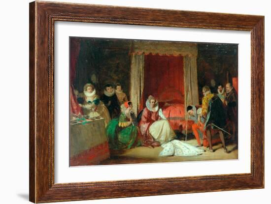 Queen Elizabeth In A Rage (oil on canvas, re-lined-Augustus Leopold Egg-Framed Giclee Print