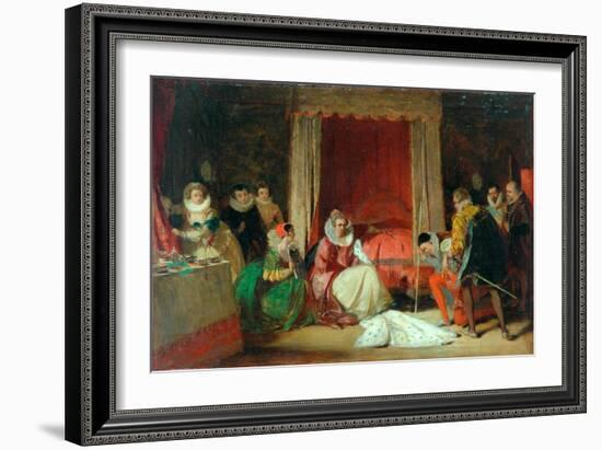 Queen Elizabeth In A Rage (oil on canvas, re-lined-Augustus Leopold Egg-Framed Giclee Print