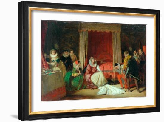 Queen Elizabeth In A Rage (oil on canvas, re-lined-Augustus Leopold Egg-Framed Giclee Print