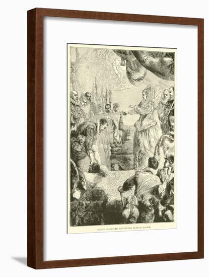 Queen Elizabeth Knighting Francis Drake-null-Framed Giclee Print