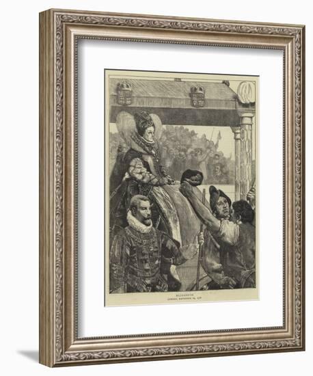 Queen Elizabeth on Her Way to St Paul's-Sir James Dromgole Linton-Framed Giclee Print