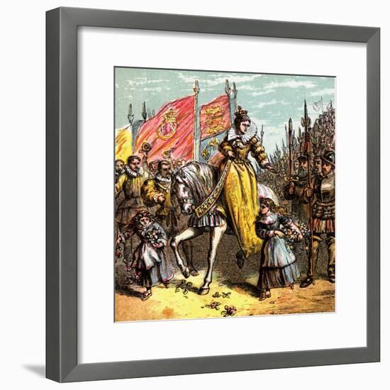 Queen Elizabeth's Accession, 1558-null-Framed Giclee Print