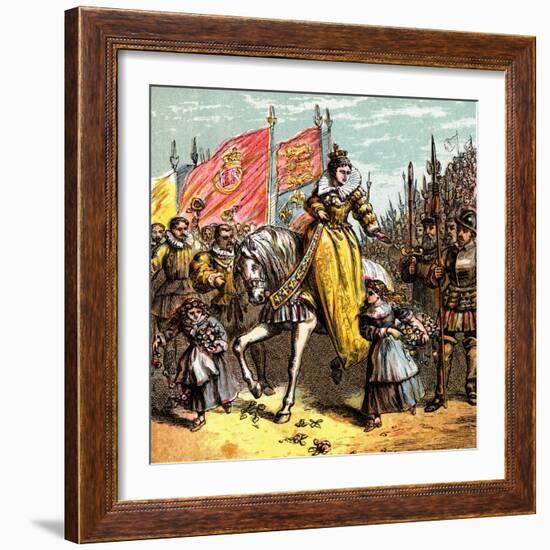 Queen Elizabeth's Accession, 1558-null-Framed Giclee Print