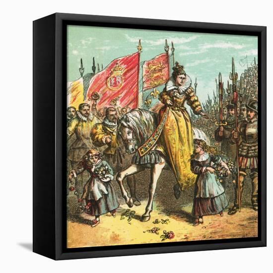 Queen Elizabeth's Accession-English-Framed Premier Image Canvas