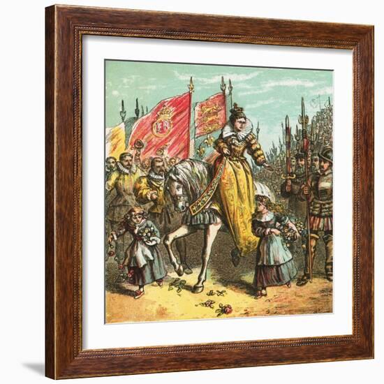 Queen Elizabeth's Accession-English-Framed Giclee Print