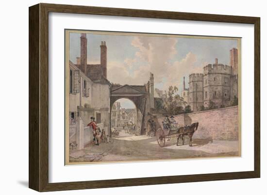 'Queen Elizabeth's Gateway, Windsor Castle', c1780-Paul Sandby-Framed Giclee Print