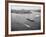 Queen Elizabeth Sailing Through New York Harbor-null-Framed Photographic Print