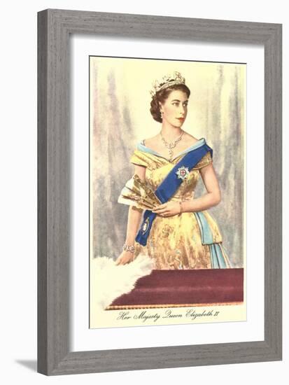 Queen Elizabeth-null-Framed Art Print