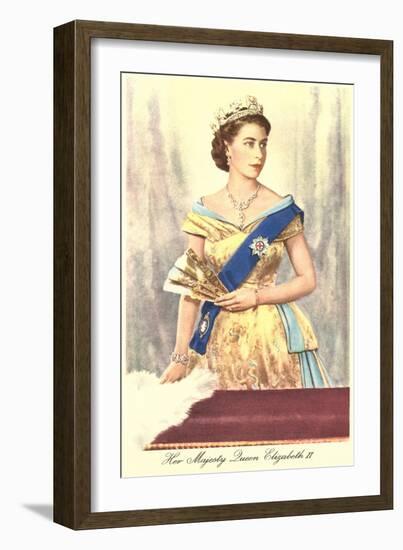 Queen Elizabeth-null-Framed Art Print