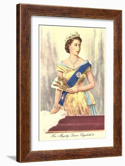 Queen Elizabeth-null-Framed Art Print