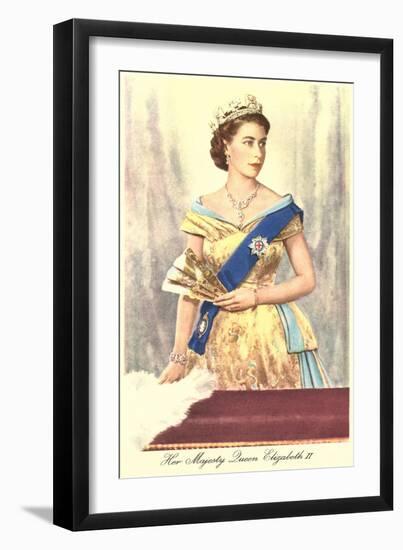 Queen Elizabeth-null-Framed Art Print