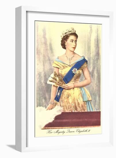 Queen Elizabeth-null-Framed Art Print