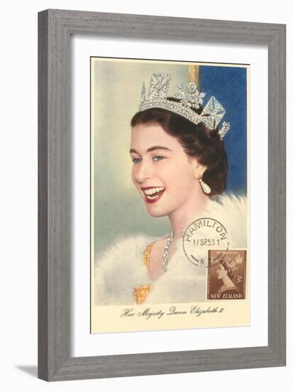 Queen Elizabeth-null-Framed Art Print