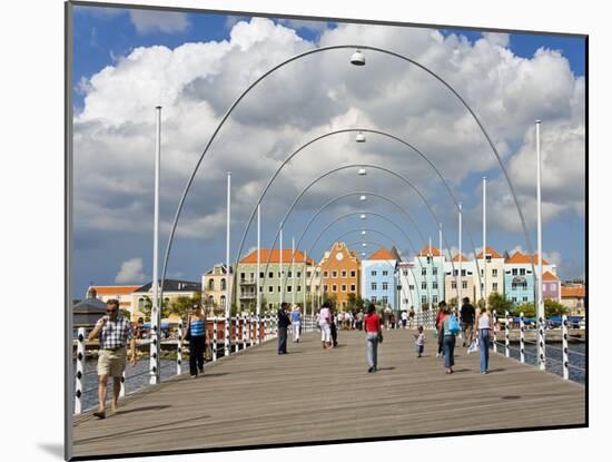 Queen Emma Bridge, Willemstad, Curacao, Netherlands Antilles, West Indies, Caribbean-Richard Cummins-Mounted Photographic Print