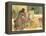 Queen Esther and Haman-English School-Framed Premier Image Canvas