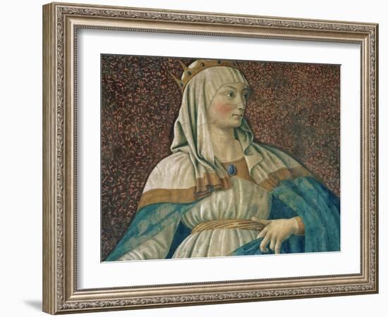 Queen Esther, from the Villa Carducci Series of Famous Men and Women, circa 1450-Andrea del Castagno-Framed Giclee Print