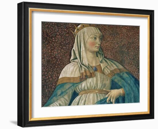Queen Esther, from the Villa Carducci Series of Famous Men and Women, circa 1450-Andrea del Castagno-Framed Giclee Print