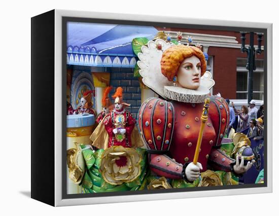 Queen Float in Mardi Gras Parade-Carol Highsmith-Framed Stretched Canvas