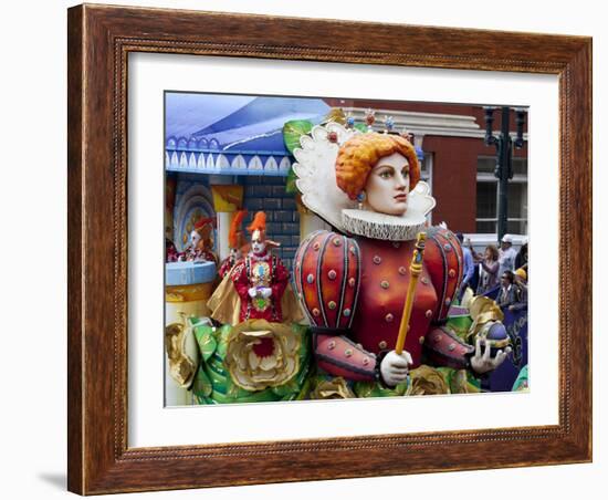 Queen Float in Mardi Gras Parade-Carol Highsmith-Framed Photo