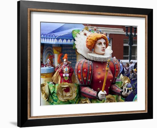 Queen Float in Mardi Gras Parade-Carol Highsmith-Framed Photo