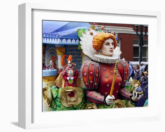 Queen Float in Mardi Gras Parade-Carol Highsmith-Framed Photo