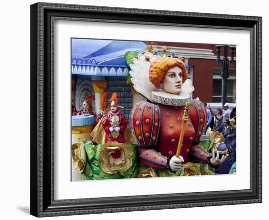 Queen Float in Mardi Gras Parade-Carol Highsmith-Framed Photo