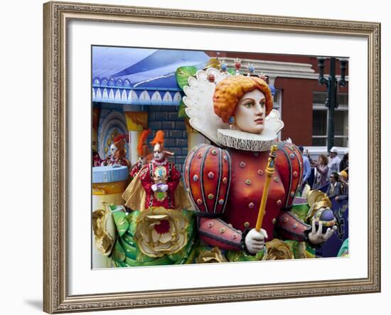 Queen Float in Mardi Gras Parade-Carol Highsmith-Framed Photo