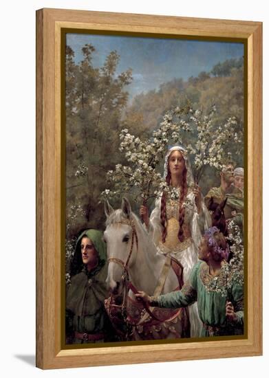 Queen Guinevere's Maying, C.1897 (Oil on Canvas)-John Collier-Framed Premier Image Canvas