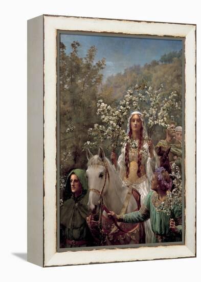 Queen Guinevere's Maying, C.1897 (Oil on Canvas)-John Collier-Framed Premier Image Canvas