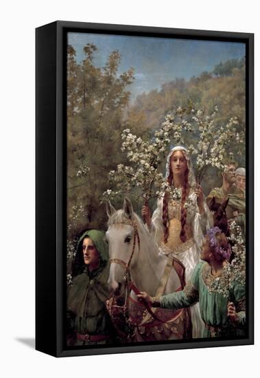 Queen Guinevere's Maying, C.1897 (Oil on Canvas)-John Collier-Framed Premier Image Canvas