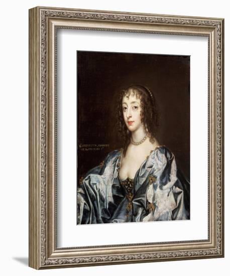 Queen Henrietta Maria (1609-69)-Sir Anthony Van Dyck-Framed Giclee Print