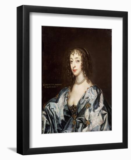 Queen Henrietta Maria (1609-69)-Sir Anthony Van Dyck-Framed Giclee Print