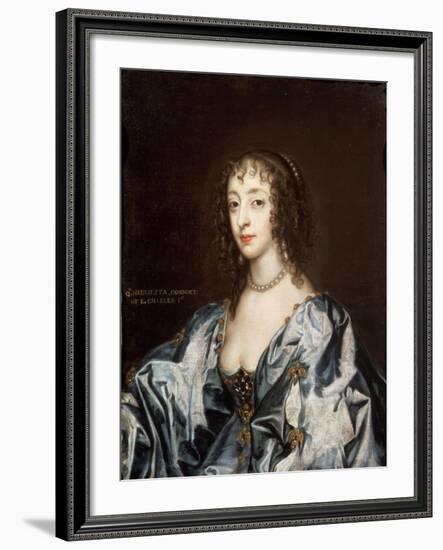 Queen Henrietta Maria (1609-69)-Sir Anthony Van Dyck-Framed Giclee Print