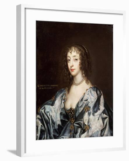 Queen Henrietta Maria (1609-69)-Sir Anthony Van Dyck-Framed Giclee Print