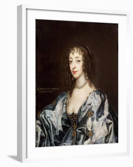 Queen Henrietta Maria (1609-69)-Sir Anthony Van Dyck-Framed Giclee Print