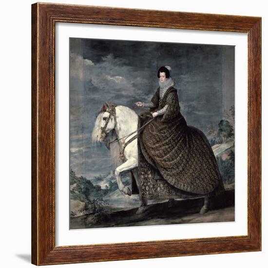 Queen Isabella of Bourbon, 1629-1635-Diego Velazquez-Framed Giclee Print