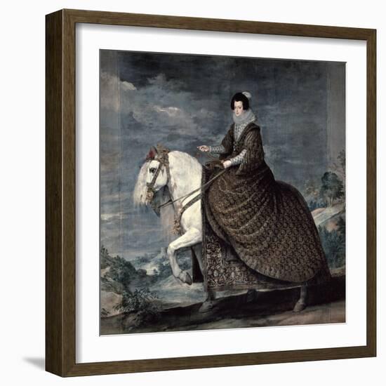 Queen Isabella of Bourbon, 1629-1635-Diego Velazquez-Framed Giclee Print