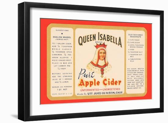 Queen Isabella Pure Apple Cider-null-Framed Art Print