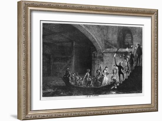 Queen Jane and Lord Guilford Dudley Brought Back to the Tower, 1553-George Cruikshank-Framed Giclee Print