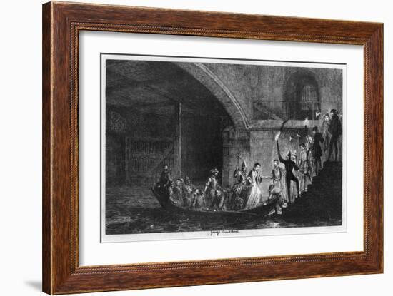 Queen Jane and Lord Guilford Dudley Brought Back to the Tower, 1553-George Cruikshank-Framed Giclee Print