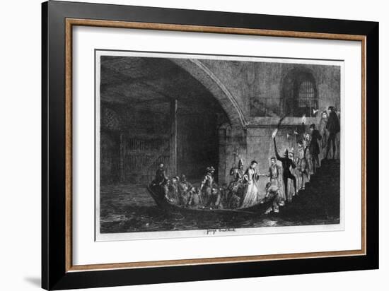 Queen Jane and Lord Guilford Dudley Brought Back to the Tower, 1553-George Cruikshank-Framed Giclee Print