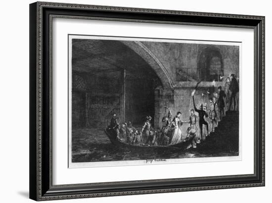 Queen Jane and Lord Guilford Dudley Brought Back to the Tower, 1553-George Cruikshank-Framed Giclee Print