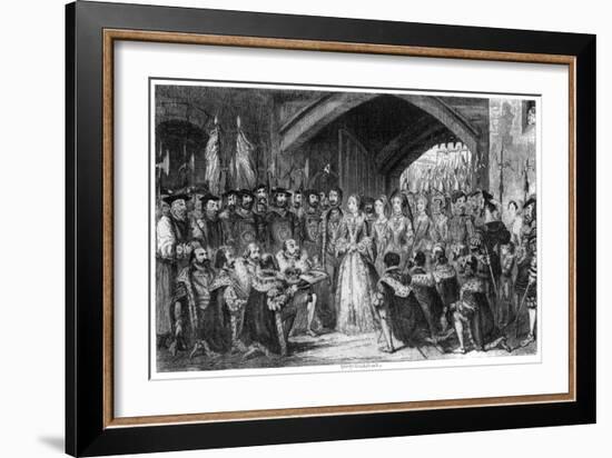 Queen Jane's Entrance into the Tower, 1553-George Cruikshank-Framed Giclee Print