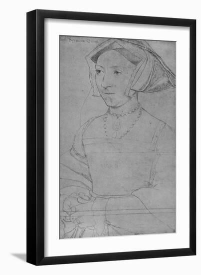 'Queen Jane Seymour', c1536-1537 (1945)-Hans Holbein the Younger-Framed Giclee Print